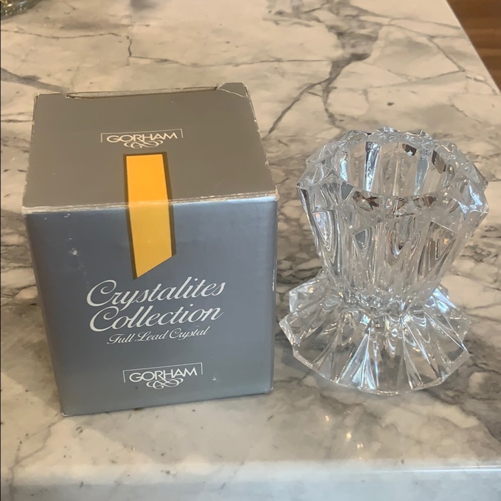 Crystal candle holders (set of 2) NEW!!
